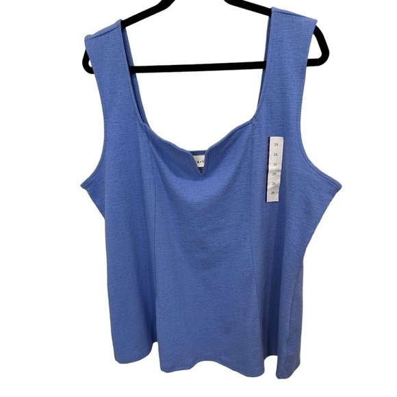 AVA & VIV Plus Size Lavender Sleeveless V-Neck Cotton Polyester Top 3X NWT - Picture 1 of 4